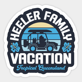 Heeler Family Vacation Sticker